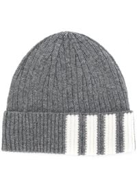 Thom Browne - Cashmere Ribbed-Knit Beanie - Lyst