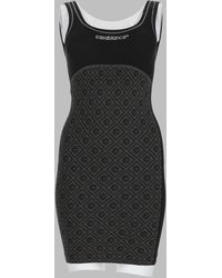 CASABLANCA - Monogram Print Sleeveless Mini Dress - Lyst