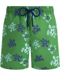 Vilebrequin - Swim Shorts With Graphic Turtle Print - Lyst