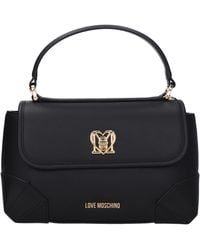Love Moschino - Borse A Mano Donna Poliuretano Nero - Lyst
