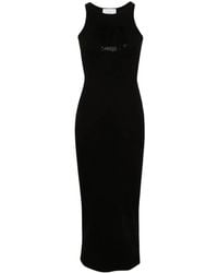 Blumarine - Long Rib Dress - Lyst