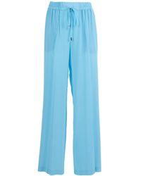 Ermanno Scervino - Drawstring Silk Trousers - Lyst