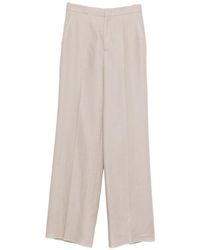 Tagliatore - Linen Trousers - Lyst