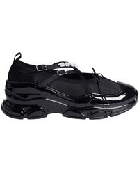 Simone Rocha - Classic Criss Cross Tracker Sneakers Pvc Black - Lyst
