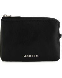 McQueen - Leather Sling Card Holder - Lyst