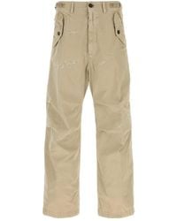 DSquared² - Beige Cotton Pant - Lyst