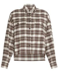 Weekend by Maxmara - Weekend Plaid Flannel Shirt - Lyst