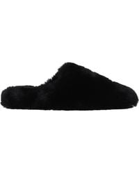 Balenciaga - Damess Bontslippers En Klompen Zwart - Lyst