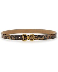 Dolce & Gabbana - Leather Belt 0.79 Height For - Lyst