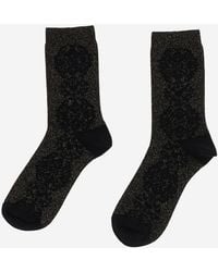 ANT45 - Cotton Blend Socks With Floral Pattern - Lyst