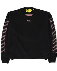 Off-White c/o Virgil Abloh - Off Diag Arrow Knit Crew - Lyst