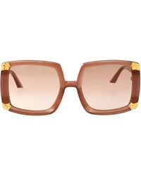 Anna Karin Karlsson - Squared Sunglasses Strawberry Moon Caramel - Lyst