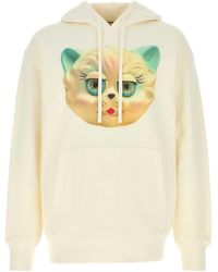 Valentino Garavani - Ivory Cotton Sweatshirt - Lyst