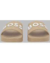 BOSS - Logo Slide Sandals For Boys - Lyst