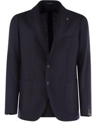 Tagliatore - Virgin Wool Jacket - Lyst