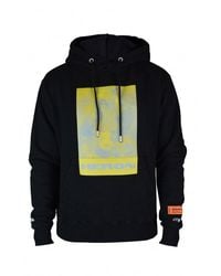 Heron Preston - Litho Graphic Print Hoodie With Kangaroo Pocket - Lyst