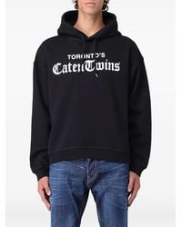 DSquared² - Sweater Met Capuchon Met Grafische Print - Lyst