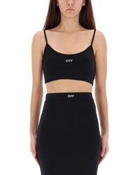 Off-White c/o Virgil Abloh - Fitted Crop Top - Lyst