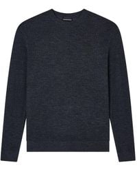 Emporio Armani - Wool Crewneck Jumper - Lyst