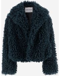 Stand Studio - Samara Furry Fake Fur Jacket - Lyst