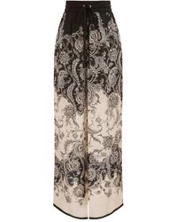Zimmermann - Rhiannon Printed Silk Trousers - Lyst