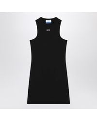 Off-White c/o Virgil Abloh - Sleek Rowing Logo-Print Mini Dress - Lyst