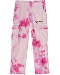 Off-White c/o Virgil Abloh - Velvet Tie Dye Cargo Pants - Lyst