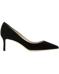 Jimmy Choo - Solid Pointed Toe Pump - Lyst