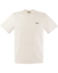 Autry - Crew-Neck T-Shirt With Logo - Lyst