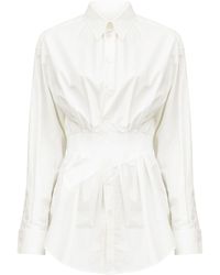 MM6 by Maison Martin Margiela - Cotton Shirt - Lyst