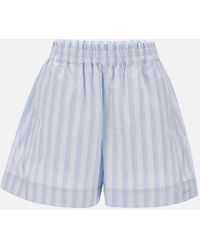 Remain - Light Striped Cotton Shorts - Lyst