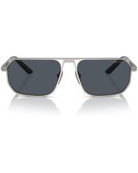Prada - Zonnebril Pra53 S 7 Cq09 T Mat Gunmetal/donkergrijs Heren - Lyst