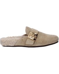 Tory Burch - Mellow Clogs And Slides Suede/Hazelnut - Lyst