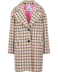 MSGM - Abrigos beige - Lyst