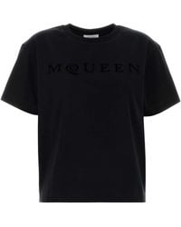 McQueen - Cotton T-Shirt - Lyst