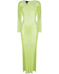 Santa Brands - Diamonds Rhinestone-Embellished Mesh Maxi Dress - Lyst