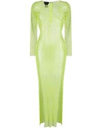 Santa Brands - Diamonds Maxikleid Aus Mesh Mit Strass - Lyst