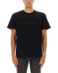 McQueen - Alexander Mc Queen T -shirt Met Logo - Lyst