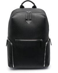 Emporio Armani - Leder -Rucksack - Lyst