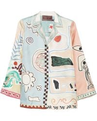 ALÉMAIS - Michelle Silk Shirt - Lyst