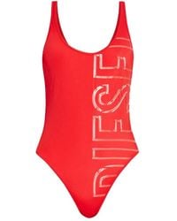 DIESEL - Pamela-D-Core Badpak Met Logo - Lyst