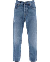 Valentino Garavani - Verjüngte Jeans mit mittlerer Wäsche - Lyst