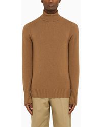 Drumohr - Camel Wool Turtleneck - Lyst