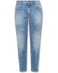 Dolce & Gabbana - Jeans de mezclilla de algodón - Lyst