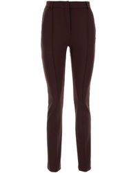 Sportmax - Chocolate Stretch Nylon Skinny Ricetta Pant - Lyst