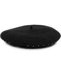 Emporio Armani - Logo Wool Basque Hat - Lyst