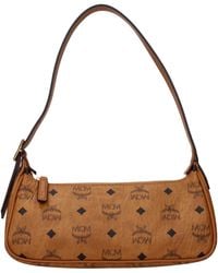 MCM - Borse A Spalla Donna Pelle Marrone/Cognac - Lyst