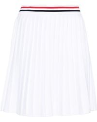 Thom Browne - Rwb Stripe Pleated Miniskirt - Lyst