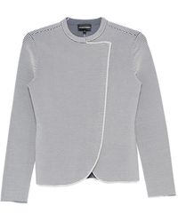 Emporio Armani - Striped Blazer Jacket - Lyst