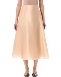 Alberta Ferretti - Alberta Ferretti High-Waist Silk Organza Circle Skirt - Lyst